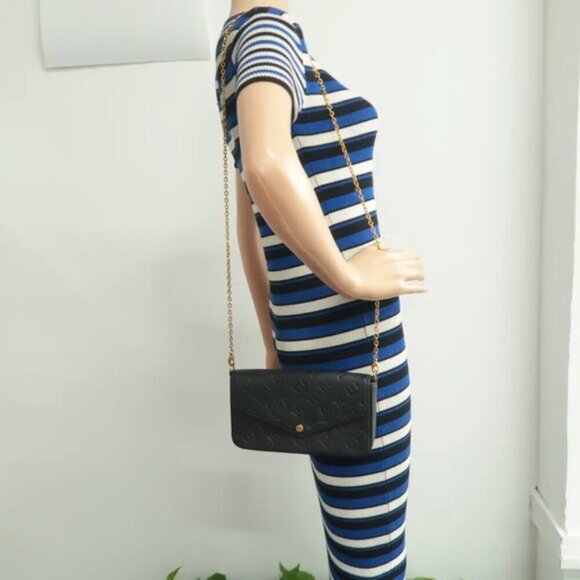 100% Authentic Louis Vuitton Pochette Felicie W/P Black Shoulder bag 1277-073124 - Picture 12 of 12